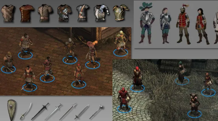 Pillars of Eternity – modele pancerzy, broni i postaci z prezentacji GDC