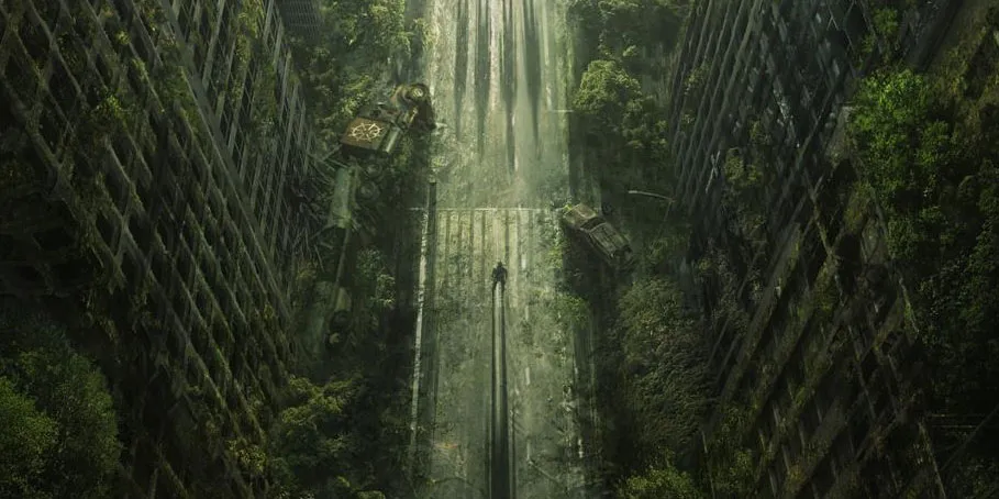 Wasteland 2 – zarośnięty kanion z ruinami