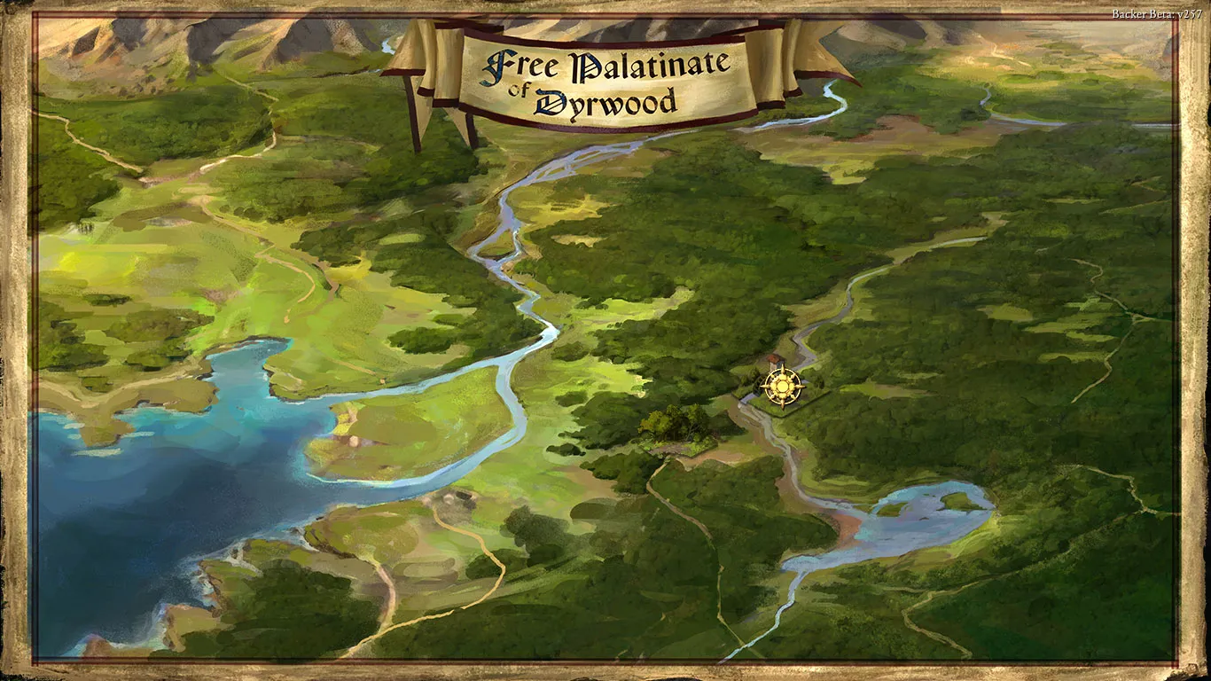 Pillars of Eternity – mapa Wolnego Palatynatu Dyrwood