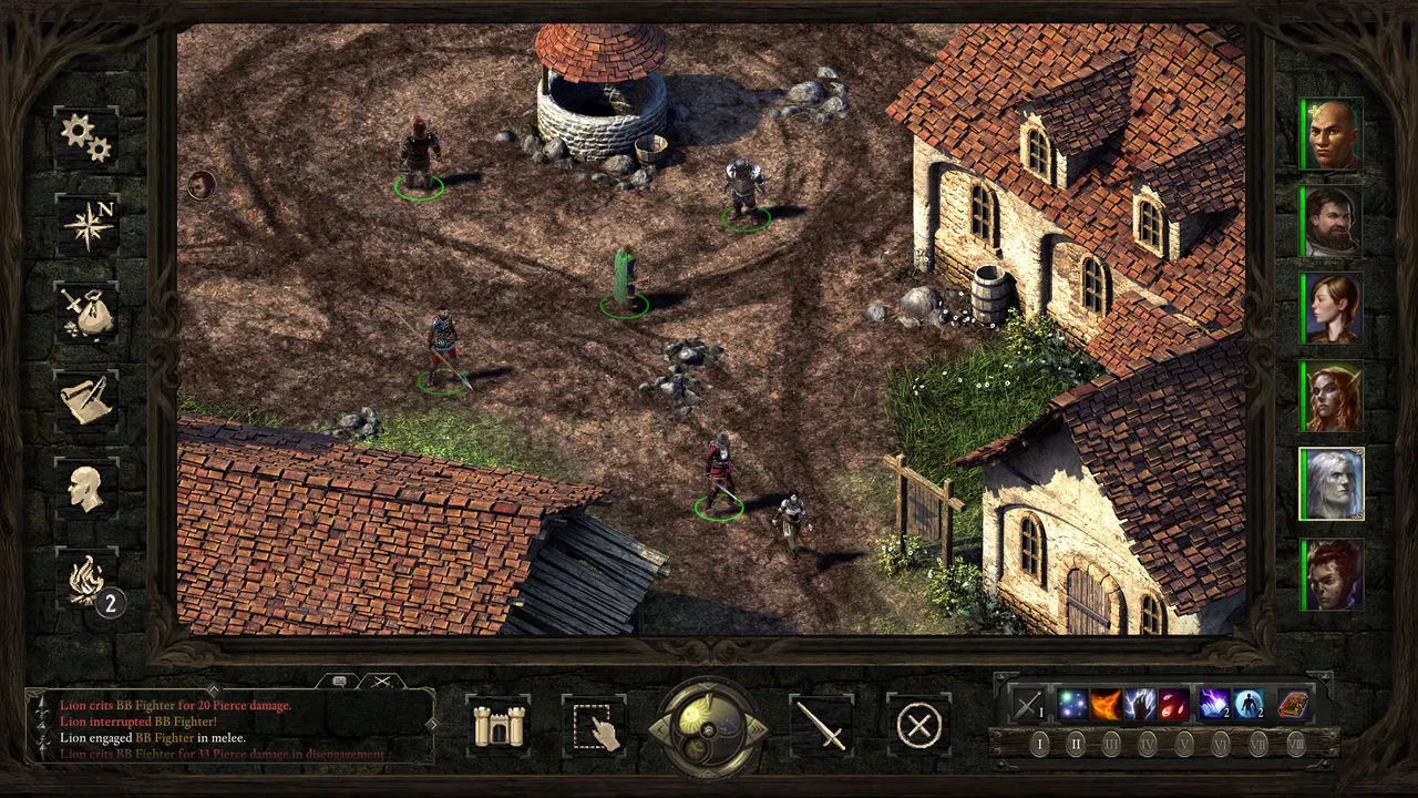 Pillars of Eternity z fanowskim interfejsem w stylu Infinity Engine