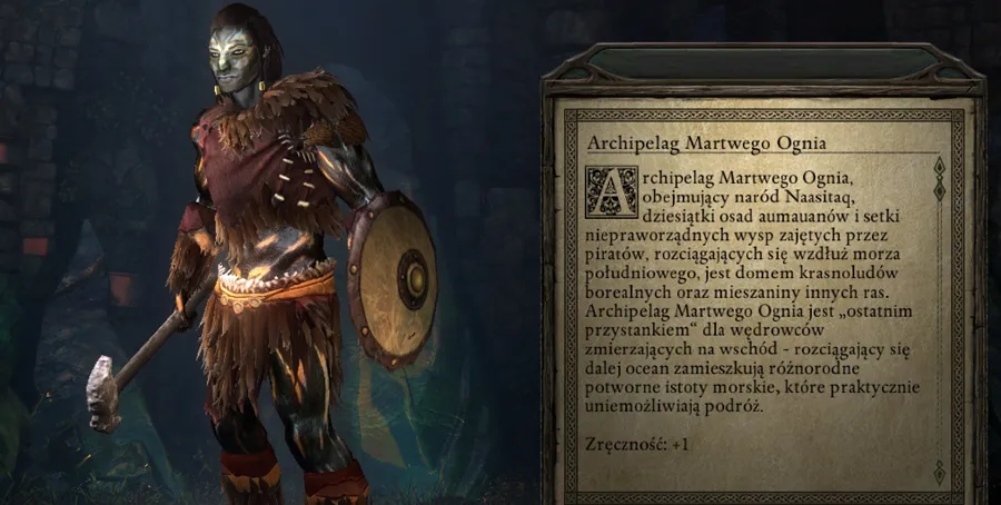 Kreator postaci Pillars of Eternity – wybór pochodzenia (Archipelag Martwego Ognia)