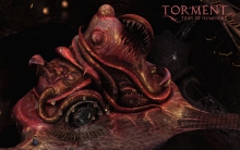 Tapeta Torment: Tides of Numenera – czerwona, organiczna struktura z mackami