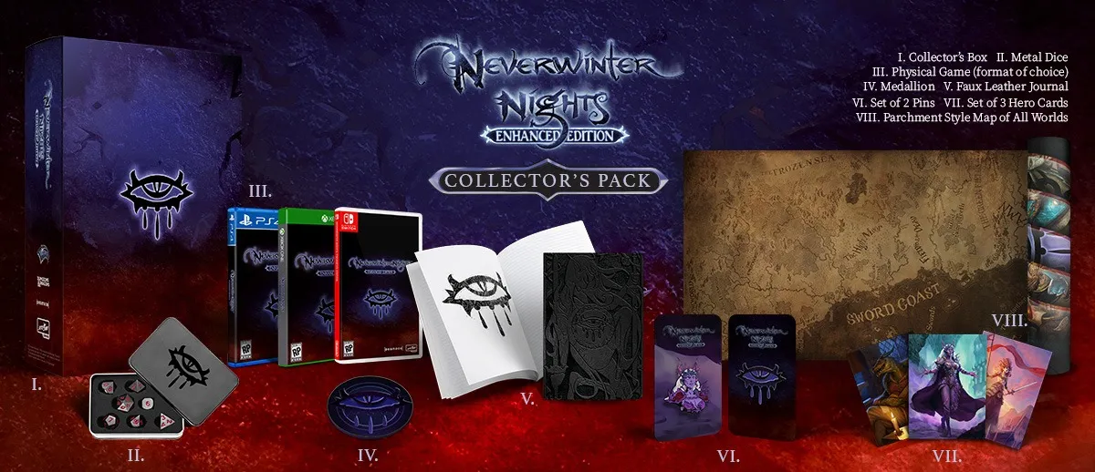 Edycja kolekcjonerska Neverwinter Nights – zawartość zestawu