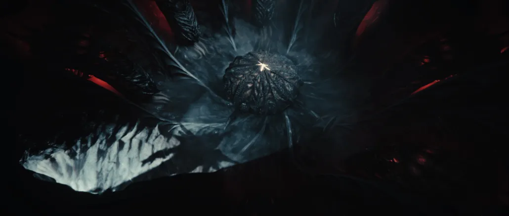 Wrota Baldura III – kadr z filmowego intro, statek łupieżców umysłu