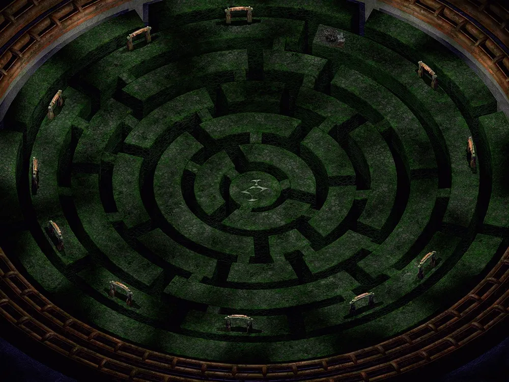 Labirynt Gracza – okrągły labirynt z Planescape: Torment