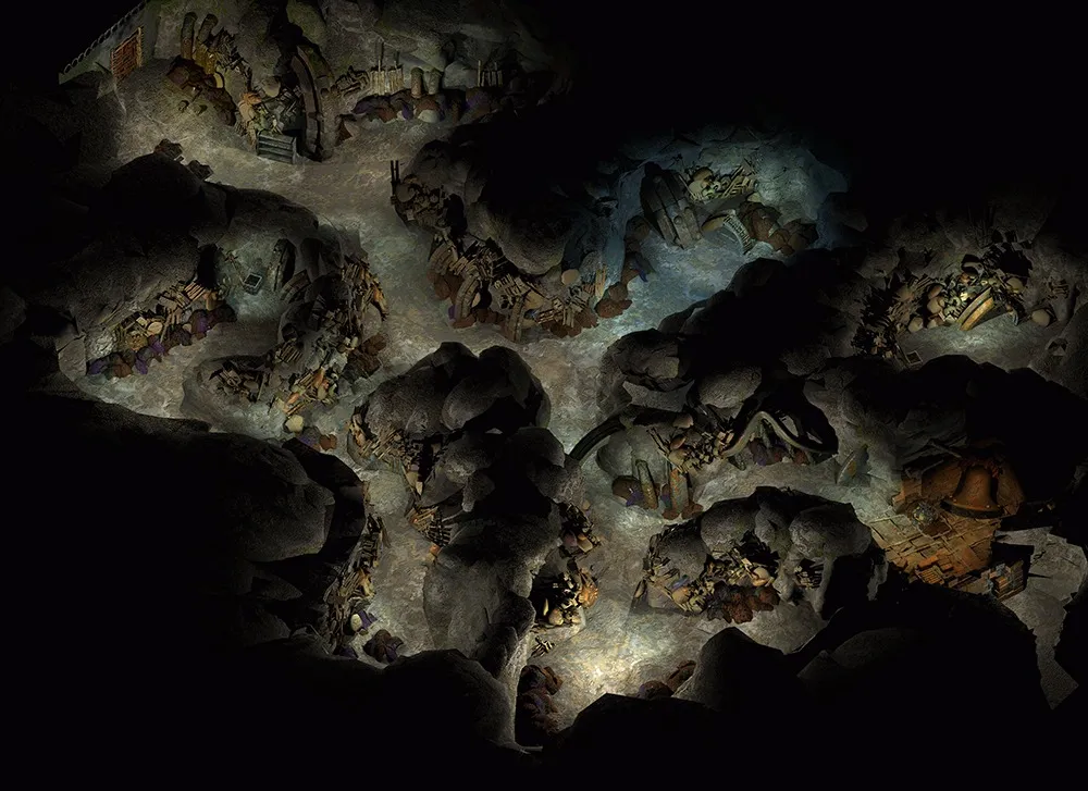 Podziemia pod Placem Szmaciarzy – mapa lokacji z Planescape: Torment