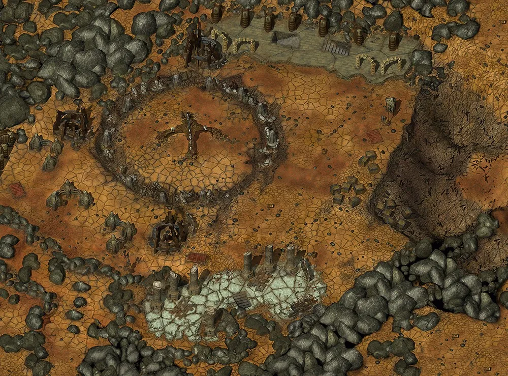 Tartar – Zniszczona Klątwa, krąg na pustkowiu (Planescape: Torment)