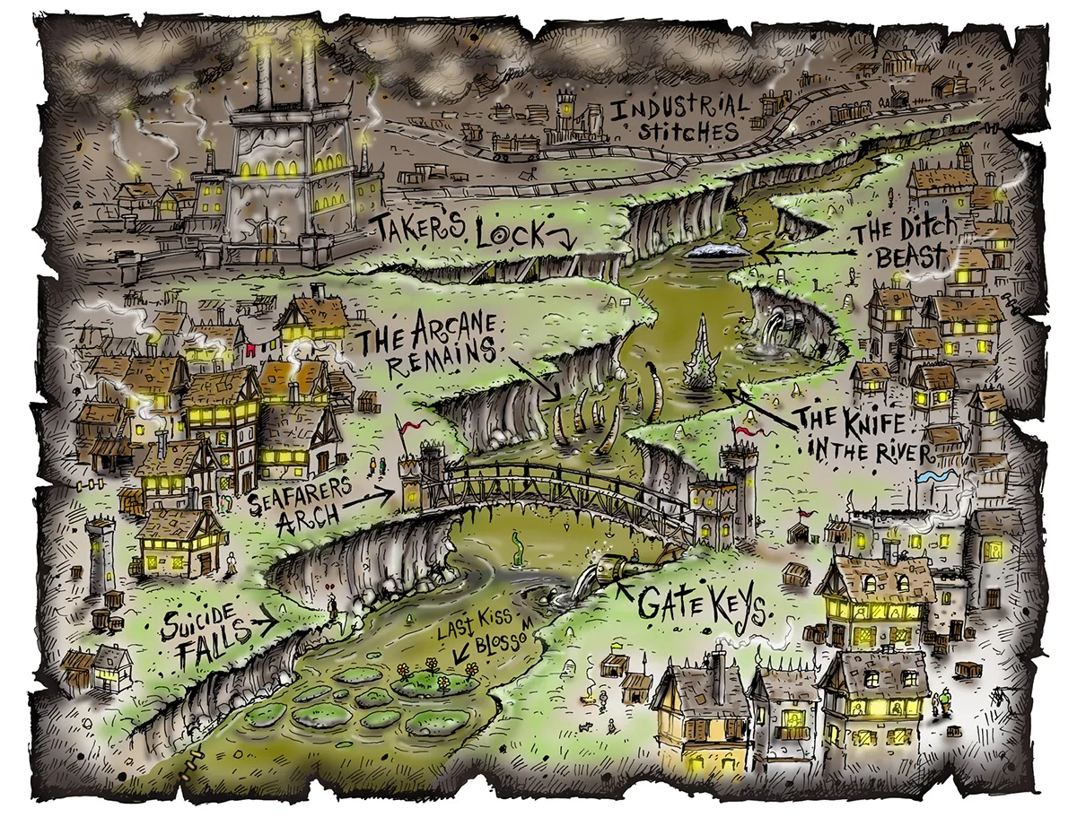Mapa Kanału w Sigil – od Takers’ Lock do Arcane Remains