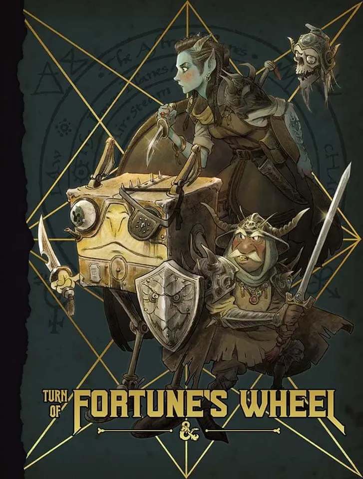 Okładka „Sigil and the Outlands” z serii Planescape 5E – Koło Fortuny