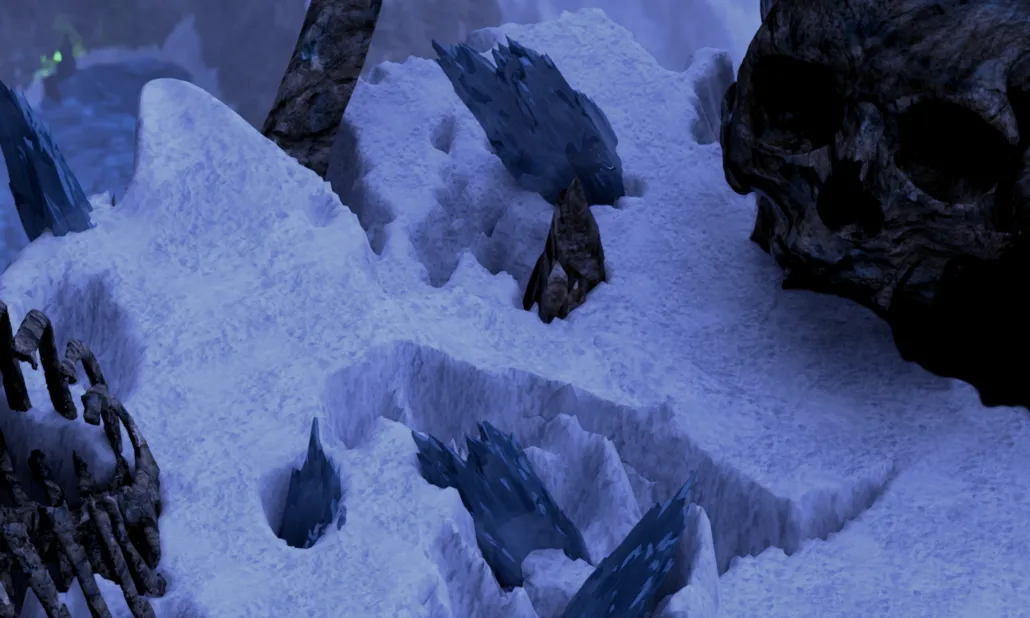 Blizzard in Baator – lodowa lokacja z czaszką