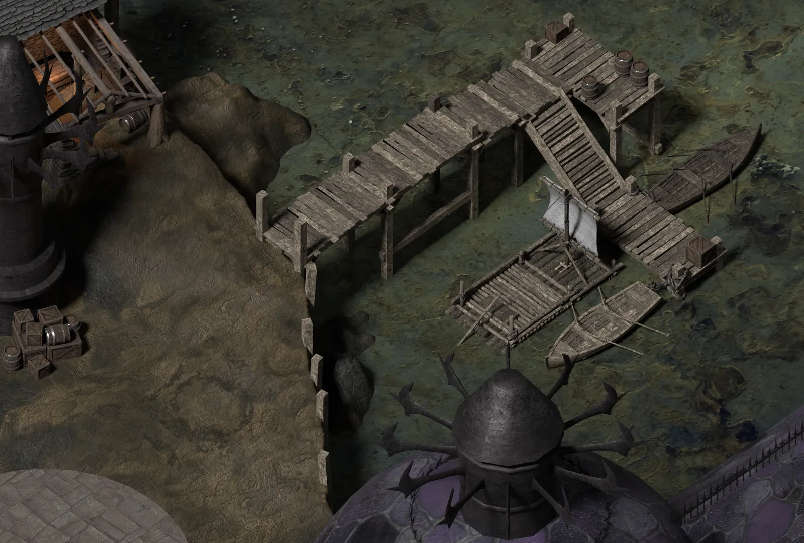 Blizzard in Baator – the Hive Port by the canal