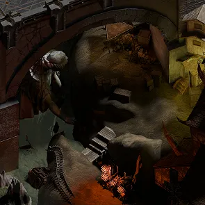 Beneath Zaddfum Trestle – location thumbnail from Blizzard in Baator